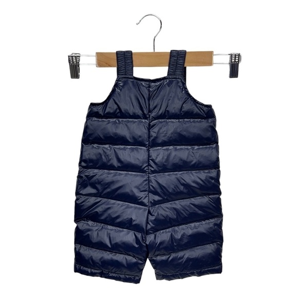 Ralph Lauren Size 3 Months Down Puffer Snowsuit Navy Blue Jacket Pants New NWT - Picture 6 of 10